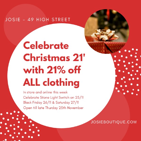 Enjoy Christmas21' with 21% OFF!